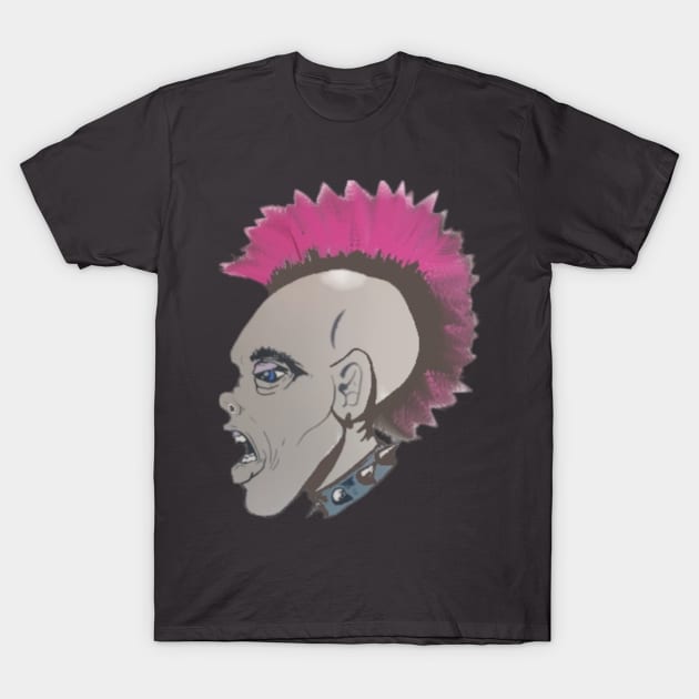 Punk Mohawk T-Shirt by BigCandy540